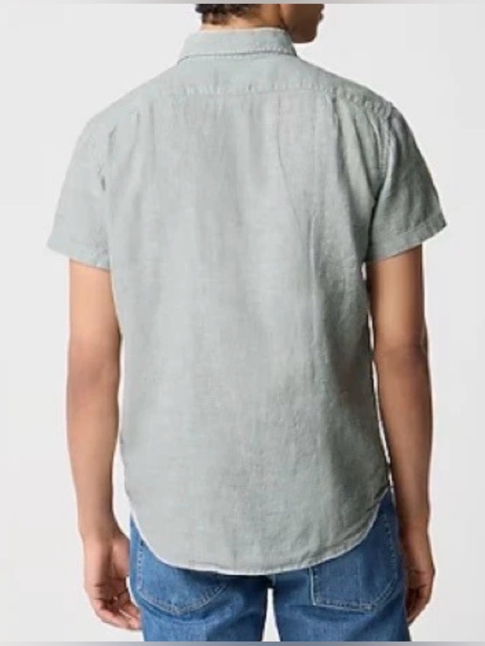 NWT New JCrew Factory Short-sleeve linen-blend shirt - Picture 2 of 7